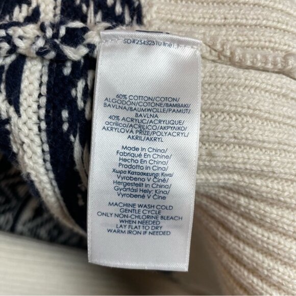 Chaps Fair Isle Coastal Cardigan Sz L - Picture 5 of 5